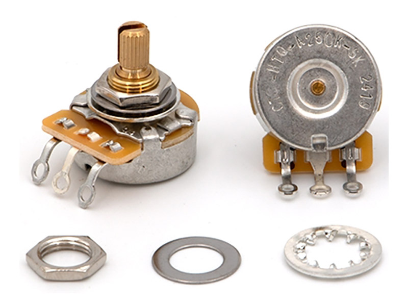 TAD potenciometr High Torque 250K Dimple Vintage Audio split shaft | Náhradní díly pro zesilovače - 01