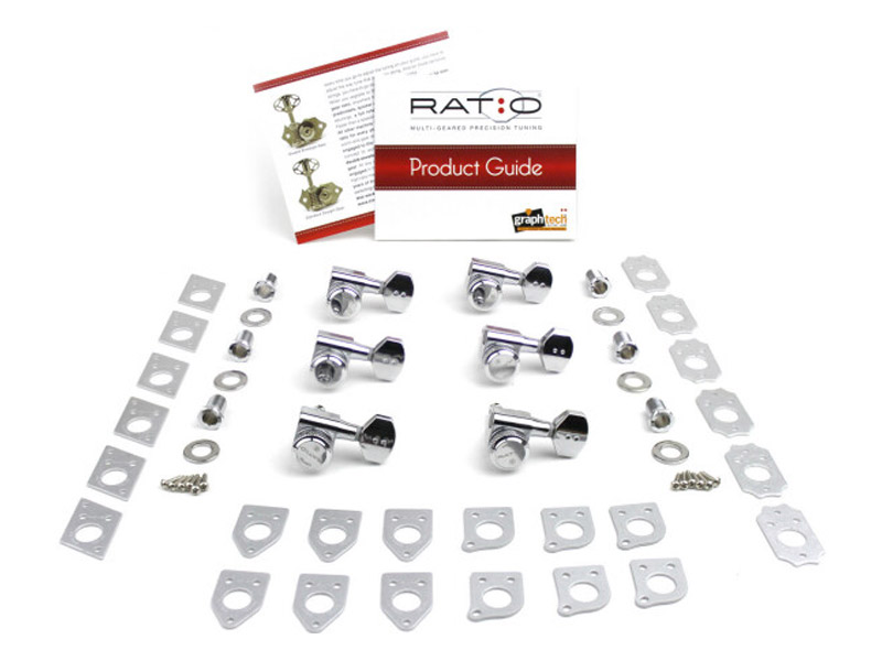 Graph Tech PRL-8311-9721-C0 Ratio Electric Locking Machine Heads-Chrome | Preampové - 03