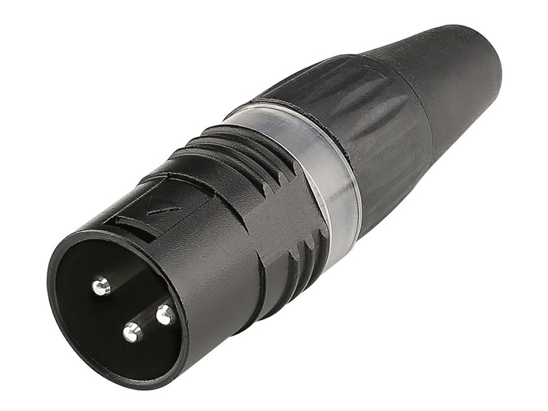 HICON X3CM-BLK - X3CF-BLK XLR konektory kabelové- samice a samec | Samice-Samec - 02