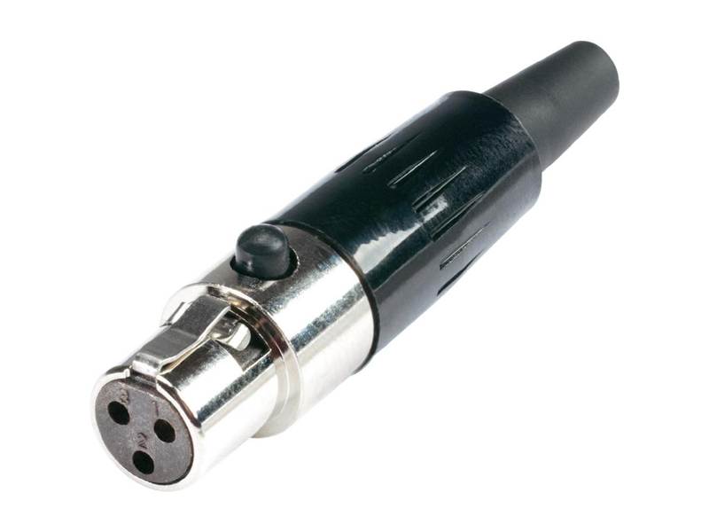HICON XMCF3 Mini XLR kabelový konektor - samice | Mobilní PA systémy - 01