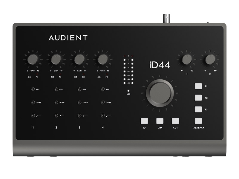 AUDIENT iD44 MKII | ETHERCON RJ45 - panelové - 02