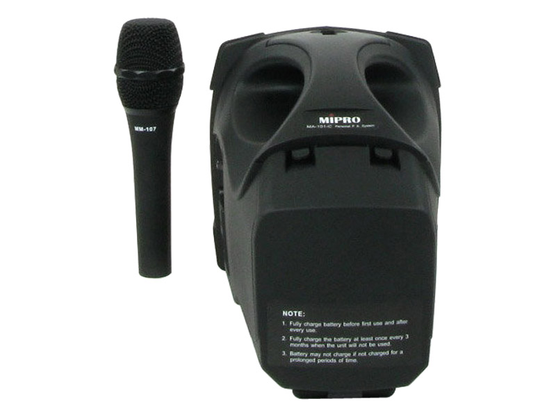 MIPRO MA-101C - mobilní reproduktor s ručním mikrofonem | MA-101 45W - 07