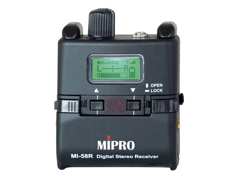 MIPRO MI-58 IEM Dante - bezdrátový stereo IEM systém 5,8GHz | In-Ear Digital - 04