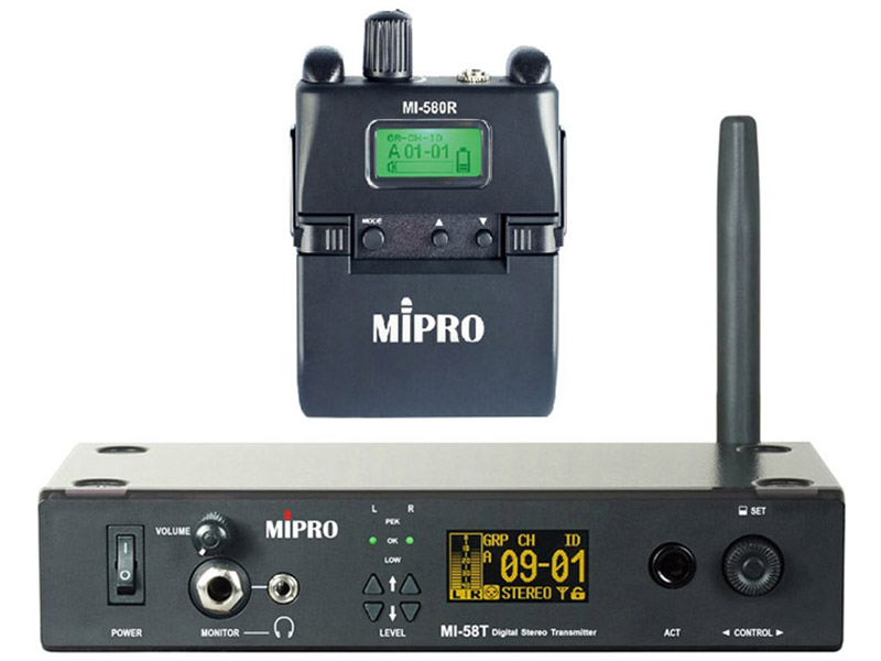 MIPRO MI-58 IEM Quad Set - bezdrátový stereo IEM systém 5,8GHz | In-Ear Digital - 04