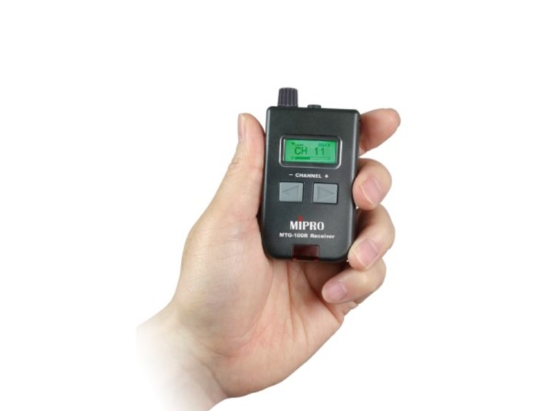 MIPRO MTG-100R tlumočnický systém - přijímač s akumulátorem | Vysílač a přijímač - 02