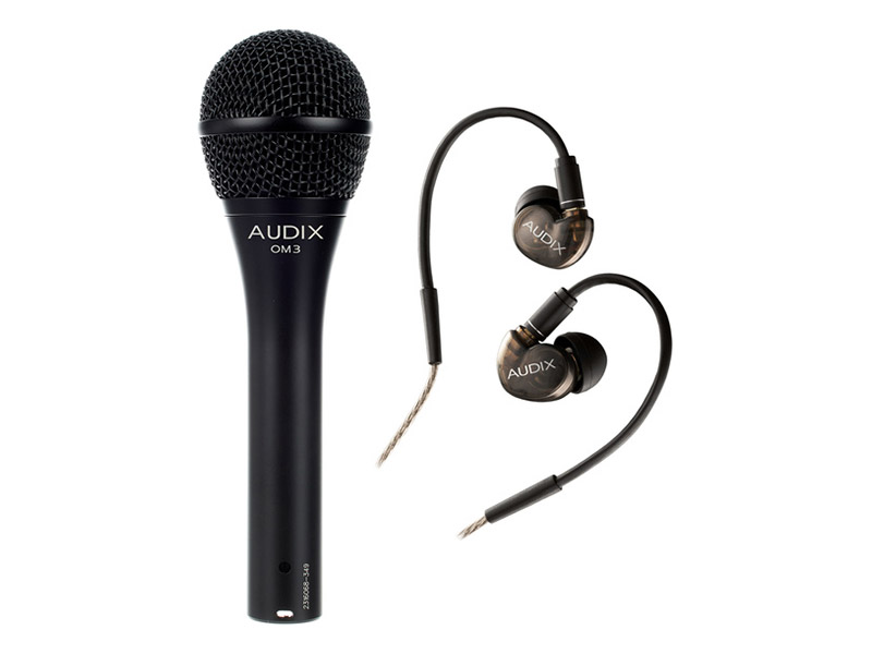 Audix OM3 mikrofon a sluchátka Audix A10 | 19 příslušenství - 01