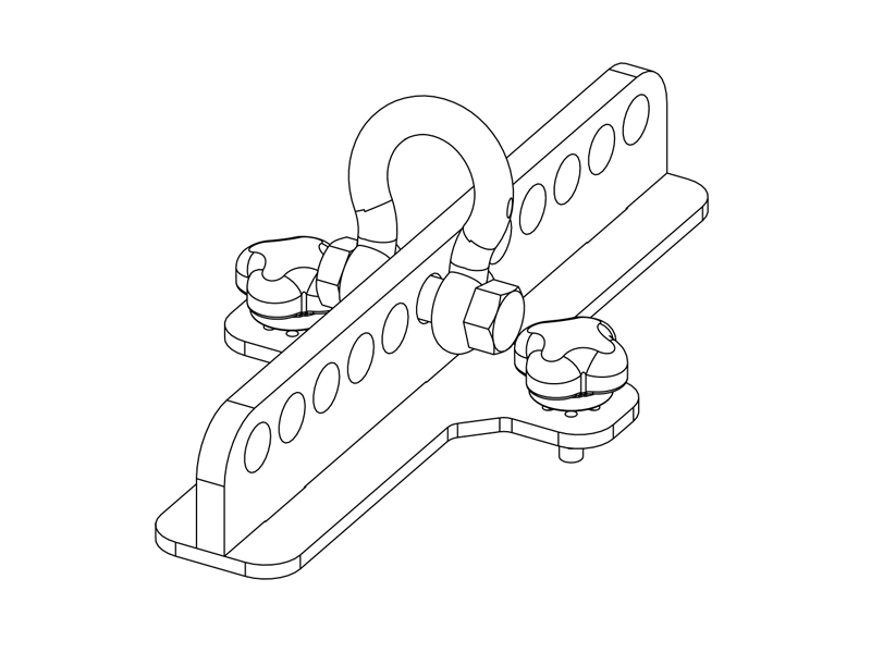 Nexo P12 lift bar for P serie black | P+ series příslušentví - 01