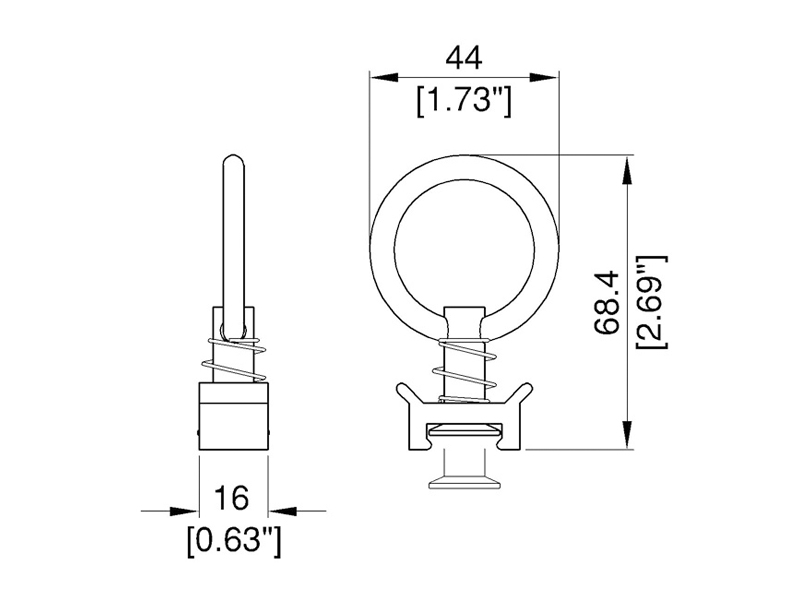 Penn Elcom R1434 - závěsné oko | Příslušenství pro reproboxy - 02