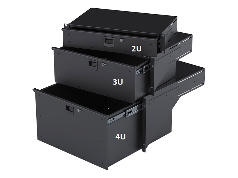 Penn Elcom R2294-10-4UK - šuplík 4U s hloubkou 286,5mm | Zásuvky - 01