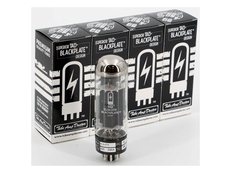 EL34-STR BLACKPLATE TAD PREMIUM Tube/Valve MATCHED QUARTET | Výkonové - 01