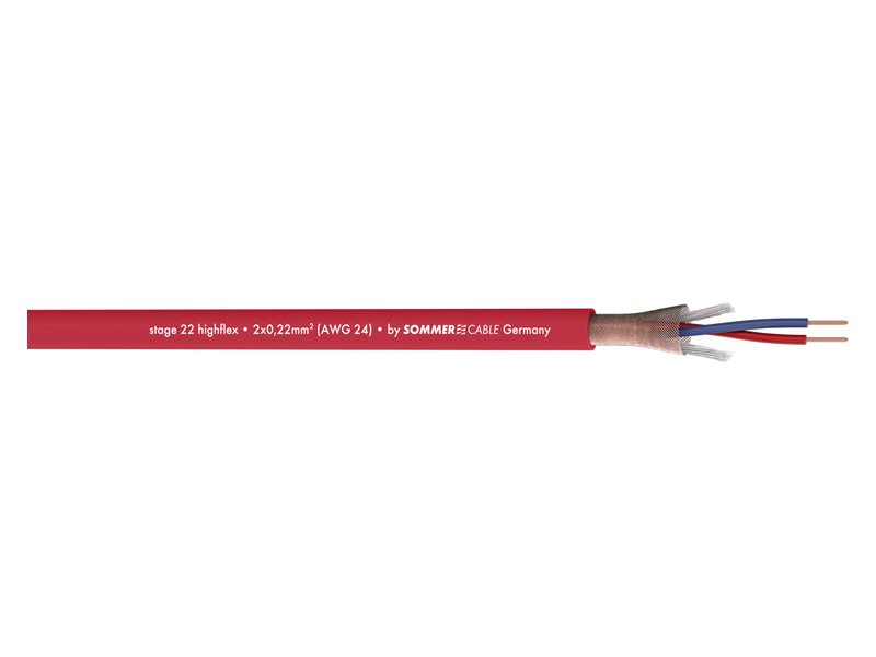Sommer Cable STAGE 22 Highflex 200-0003 - mikrofonní kabel červený | Mikrofonní kabely - 04