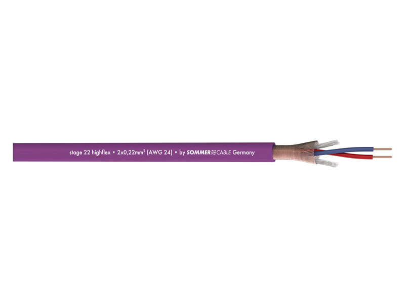 Sommer Cable STAGE 22 Highflex 200-0008 - mikrofonní kabel fialový | Mikrofonní kabely - 04