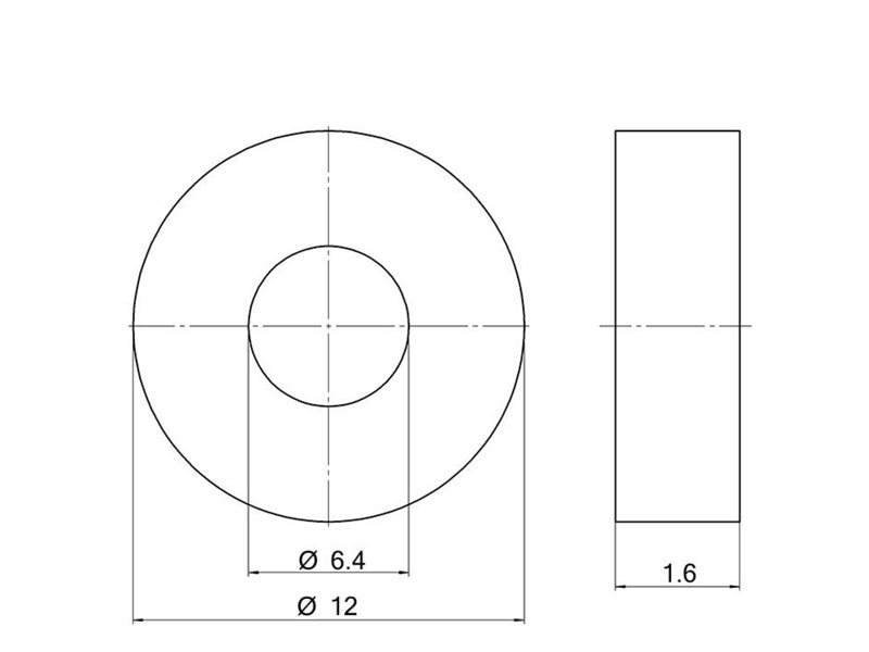Penn Elcom SG-6190 - plastová podložka M6 | Spojovací materiál a lepidla - 02