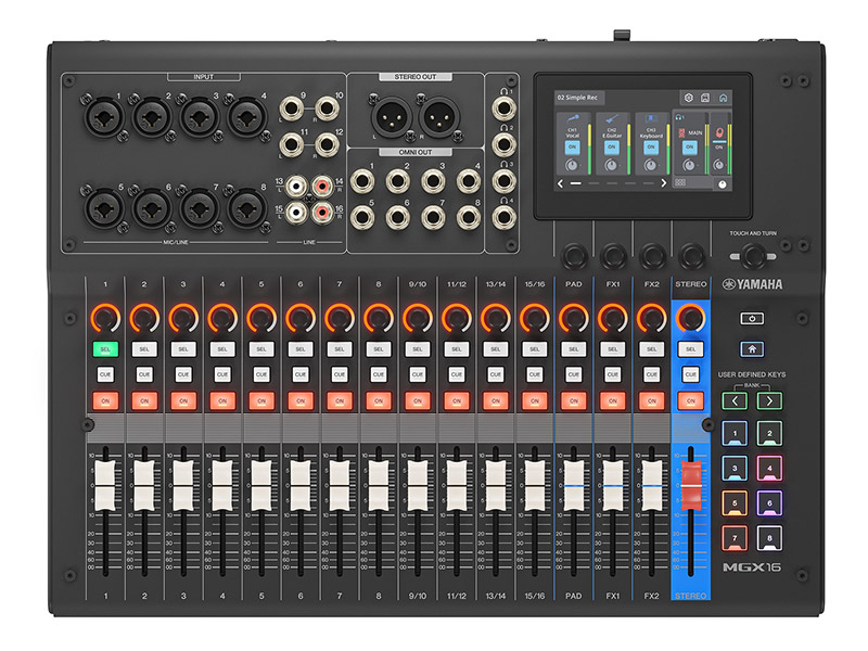 YAMAHA MGX16 black - digitální mixážní pult | MGX Series - 03