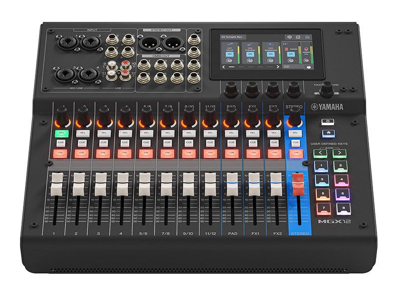 YAMAHA MGX12 black - digitální mixážní pult | MGX Series - 02