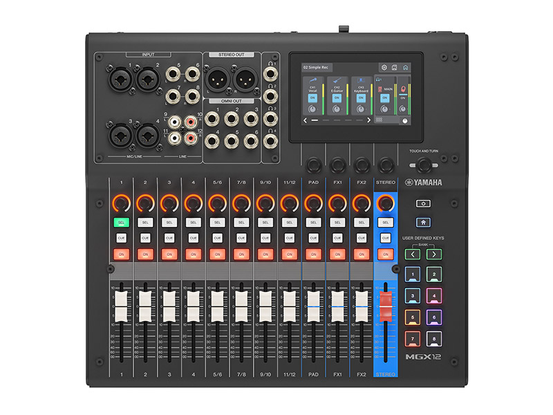 YAMAHA MGX12 black - digitální mixážní pult | MGX Series - 03