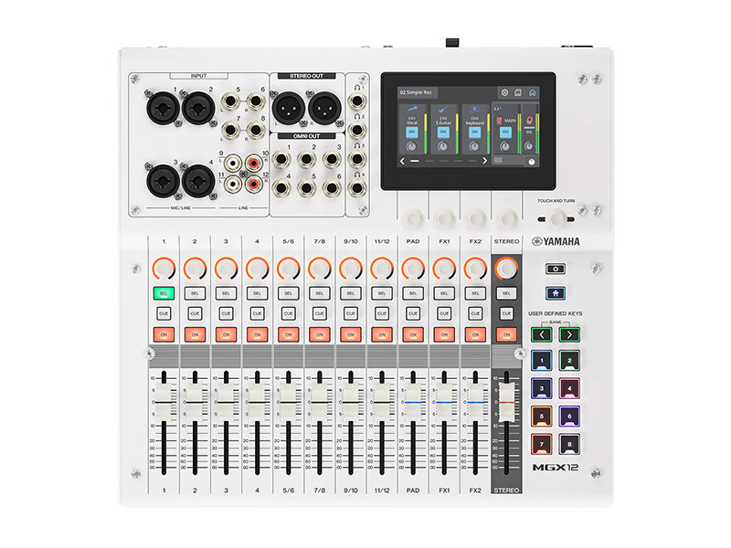 YAMAHA MGX12 white - digitální mixážní pult | MGX Series - 03
