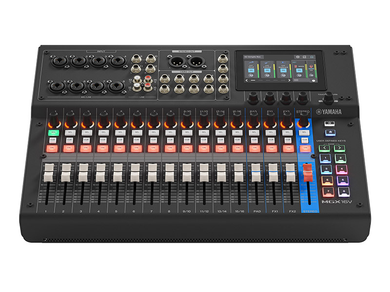YAMAHA MGX16V black - digitální mixážní pult s video rozhraním | MGX Series - 02