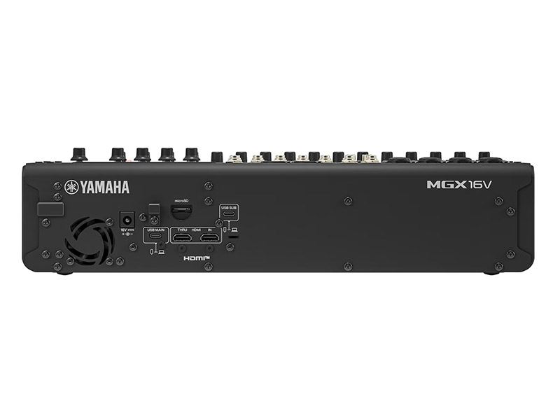 YAMAHA MGX16V black - digitální mixážní pult s video rozhraním | MGX Series - 04