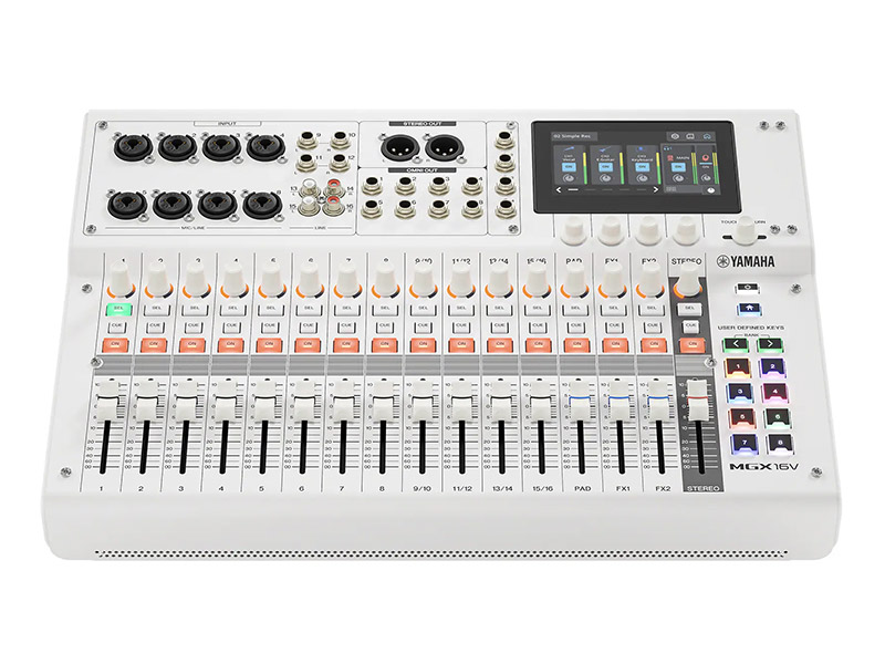 YAMAHA MGX16V white - digitální mixážní pult s video rozhraním | MGX Series - 02