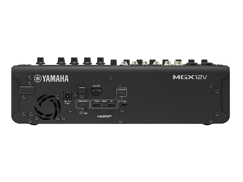 YAMAHA MGX12V black - digitální mixážní pult s video rozhraním | MGX Series - 04