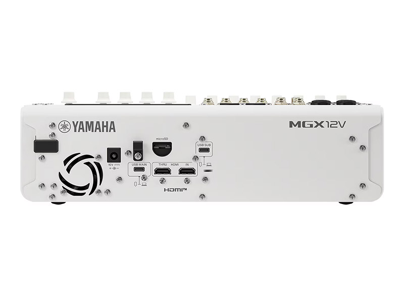 YAMAHA MGX12V white - digitální mixážní pult s video rozhraním | MGX Series - 04