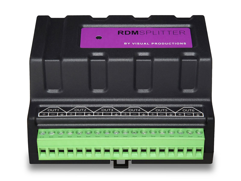 Visual Productions DIN-Rail DMX Splitter, RDM, Terminal | DMX Splitter - 02