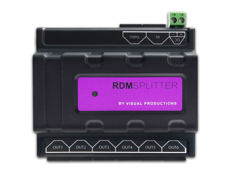 Visual Productions DIN-Rail DMX Splitter, RDM, RJ-45 | DMX Splitter - 05