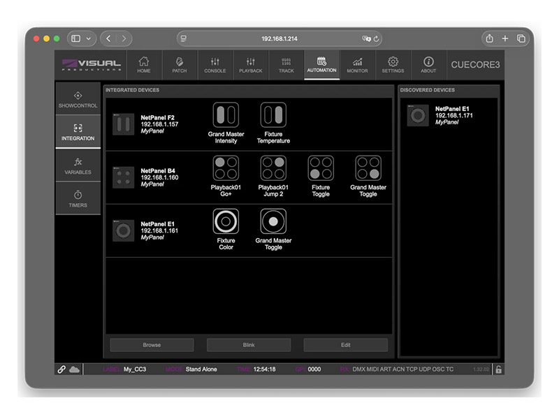 Visual Productions NetPanel F2 | Net Panel - 04