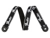 FENDER Quick Grip Locking End Strap, Black with White Running Logo, 2 | Popruhy - 01
