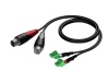 Procab CLA835/3 - 2 XLR Female x 2x Terminal block - 3m | Terminal block - 01