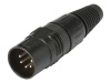HICON X5CM-B XLR konektor kabelový 5-pin - samec | 10 m - 01