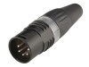 HICON HI-X5CM-BLK XLR konektor kabelový 5-pin - samec | Samec - 01