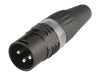HICON X3CM-BLK - X3CF-BLK XLR konektory kabelové- samice a samec | Samice-Samec - 02