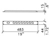 Penn Elcom R1282/1Uk - panel pro 8x a 1x IEC konektor 1U | Panely pro konektory - 02
