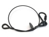 Ultralite lanko s karabinou 3mm, 60cm, 10kg černé | Ultralite - 01