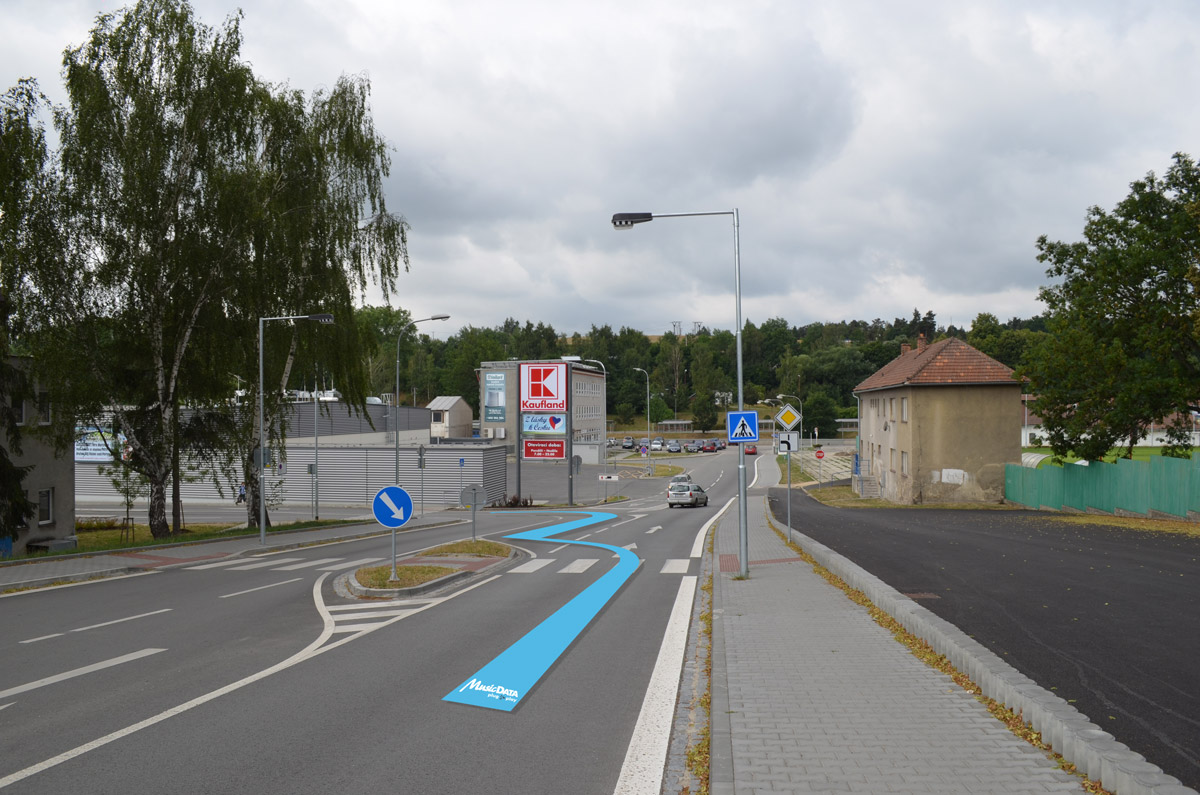 Vjezd do obchodního centra